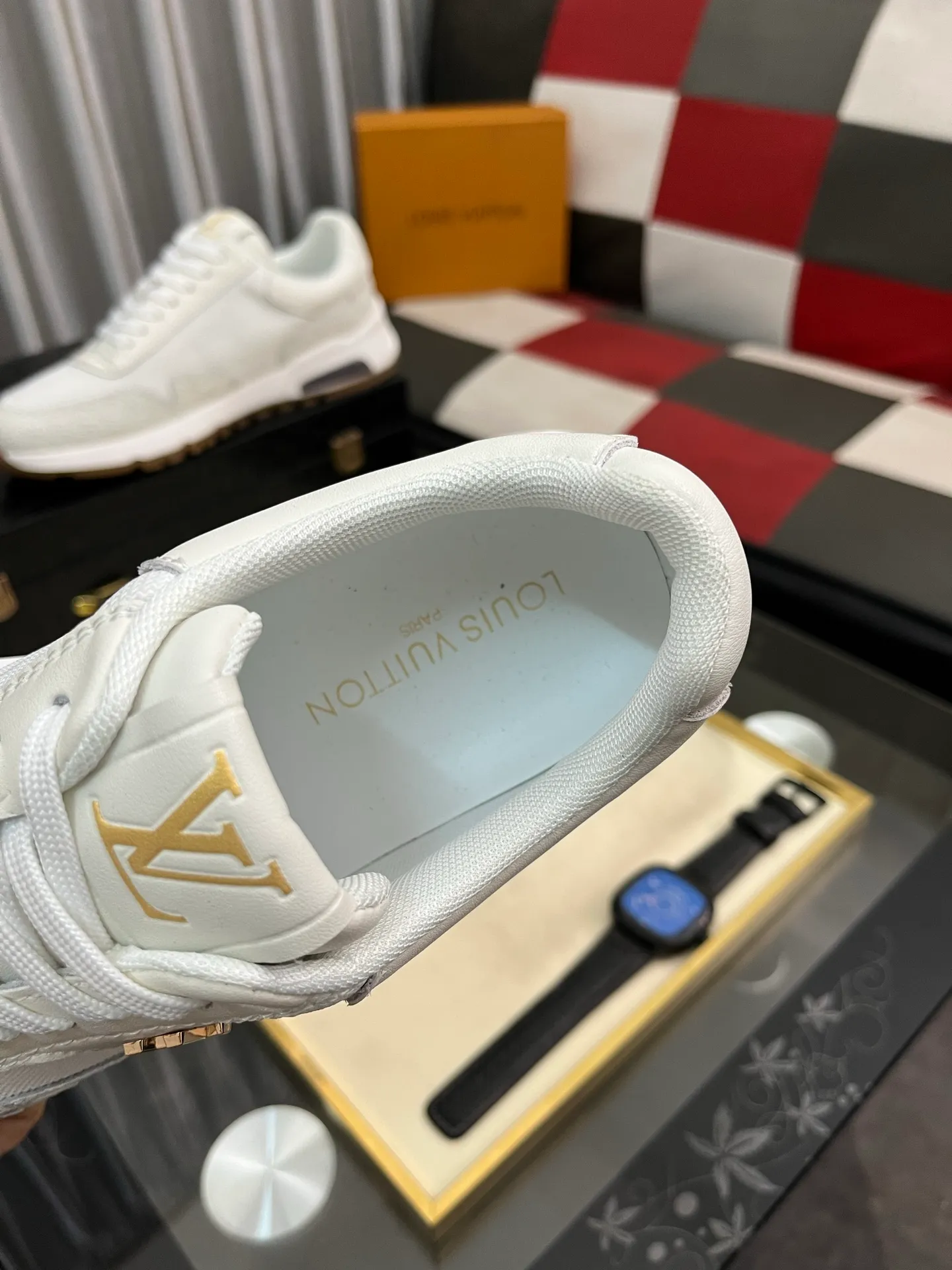 Men's shoes 💰458⌚️⌚️[Louis Vuitton LV] Dad shoes are popular casual sports shoes with outsole, breathable and comfortable, easy to walk, trendy men's versatile fly woven epoxy with ➕leather lining➕Gucci's popular original outsole, sports and running style, super comfortable. Size 38-442️⃣Colors available